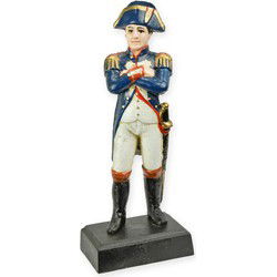 A CAST IRON SCULPTURE OF NAPOLEON