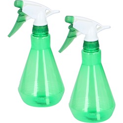 2x stuks plantenspuiten groen 500 ml - Plantenspuiten