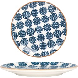 Bonna Dessertbord - Lotus - Porselein - 19 cm - set van 6