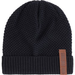 Knit Factory Jazz Gebreide Muts Heren & Dames - Beanie - Navy - One Size