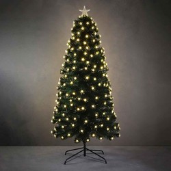 Mercury tree fibre optic green w.white 225led 8FC-h180d75cm