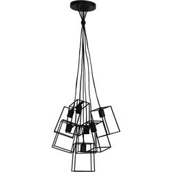 Light & Living - Hanglamp Vani - 43x43x43 - Zwart