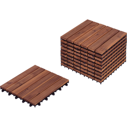 Beliani ACCETTURA - Buitenvloeren-Bruin-FSC® gecertificeerd acaciahout