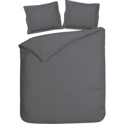 Heckett & Lane Dekbedovertrek Banda Classic Anthracite 200 x 200 220 cm + 2 slopen 60 x 70 cm