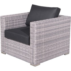 Tennessee lounge fauteuil cloudy Grijs - Garden Impressions