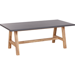 Beliani TONNARE - Eettafel-Grijs-Vezelcement