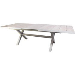 Blue Valley uitschuifbare dining tafel mist grey 204 - 264 x 102 cm