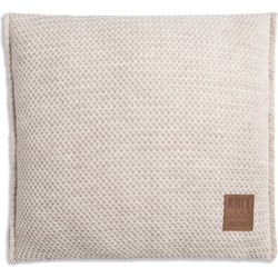 Knit Factory Maxx Sierkussen - Beige - 50x50 cm - Inclusief kussenvulling