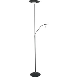 Moderne Vloerlamp Vega Zwart 2-lichts