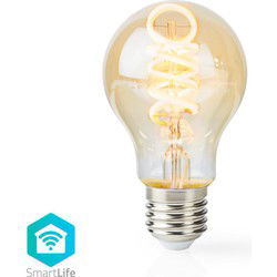 Nedis WIFILT10GDA60 Wi-fi Warm Tot Koel Wit Led Filamentlamp Gedraaid E27 A60 5,5 W 350 Lm