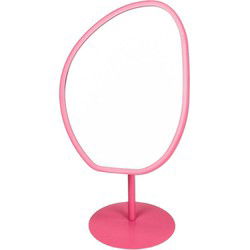 Make up Mirror- Round - Pink - 16,5x12x31,5cm