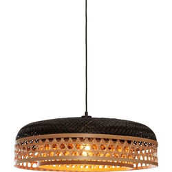 Hanglamp Ubud - Zwart/Bamboe - Ø60cm