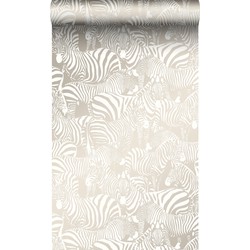 Origin Wallcoverings behang zebra's grijs - 53 cm x 10,05 m - 346837