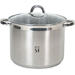Loa luxe aardappelpan/kookpan met deksel van glas 26 cm 9,5 liter - Kookpannen