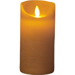 Kerzenwachs rustikale bewegliche Flamme 7,5x15 cm gelb ocker u.a. - Anna's Collection