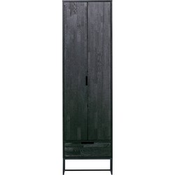 WOOOD Exclusive Silas Hoge Kast - Essen - Blacknight - 210x60x36