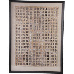 PTMD Carmell Cream Framed Wall Panel PS Board Rectangle