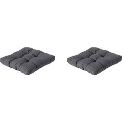 Madison -  Florance Zitkussen Panama grey - Ca. 60x60 cm - Set van 2