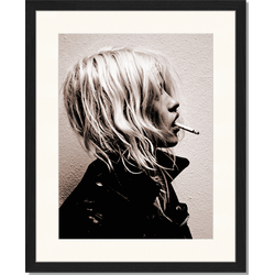 No Smoking - Fotoprint in houten frame met passe partout - 40 X 50 X 2,5 cm