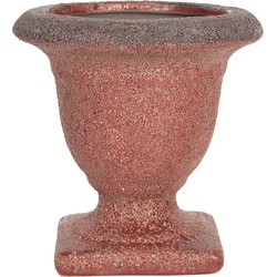 Clayre & Eef Bloempot  12 cm Rood Keramiek Bloempot binnen