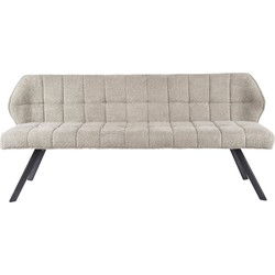 Eetkamerbank 2,5-Zits - Bouclé Zand - 180x59x84cm - Raster