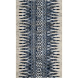 Safavieh Transitional Indoor Geweven Vloerkleed, Evoke Collectie, EVK226, in Ivoor & Blauw, 122 X 183 cm