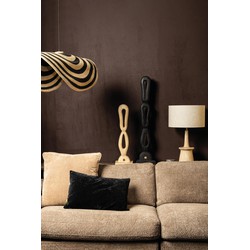 PTMD Decoratieve Standbeeld Rhyce - 18x13x98 cm - Hout - Zwart