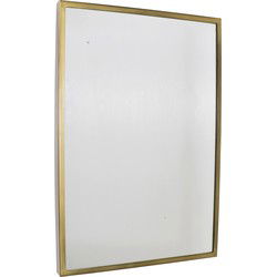 LOFT42 Industry Rectangle Spiegel - Metaal - antiek Messing - 60x40x4