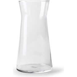 Jodeco Bloemenvaas Lio - helder transparant - glas - D19 x H35 cm - cilinder vorm vaas - Vazen