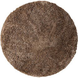 PTMD Tapijt Jups - 160x160x1 cm - Polyetheen - Bruin