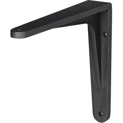 1x stuks planksteunen / plankdragers aluminium zwart 14 x 11,5 cm - Plankdragers