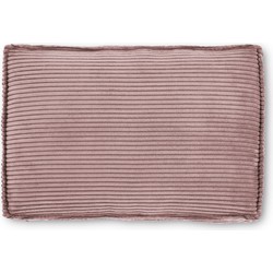 Kave Home - Blok kussen in roze corduroy met brede naad, 40 x 60 cm