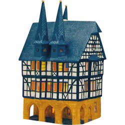 Wurm Lichthaus Rathaus Alsfeld van porselein, Kleurrijk (B/H/D) 11x21x14cm