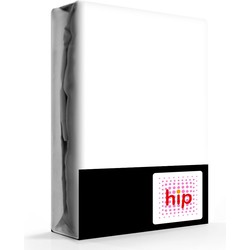 HIP Hoeslaken Satijn Wit-1-persoons (90x200 cm)