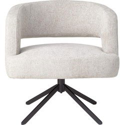 PTMD Eetkamerstoel Baldr - 74x75x76 cm - Textiel - Creme