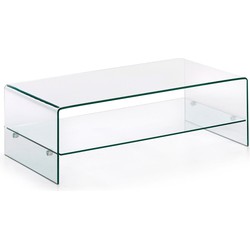 Kave Home - Burano glazen salontafel 110 x 55 cm