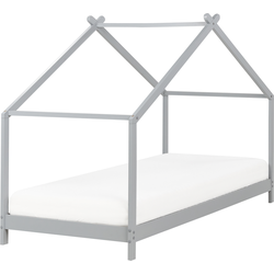 ORLU - Kinderbed - Grijs - 90 x 200 cm - Dennenhout