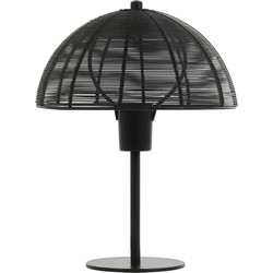 Light & Living - Tafellamp KLOBU  - 25x25x33cm - Zwart