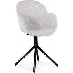 Stoel met armleuningen LIBRA 59x59x855 cm Grijs
