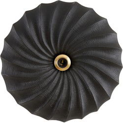 Light&living Wandlamp Ø51x9 cm BAPATO mat zwart