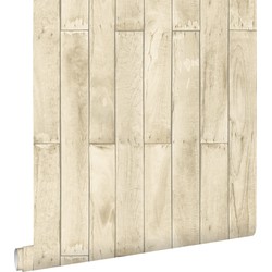 ESTAhome behang houtlook beige - 53 cm x 10,05 m - 137743
