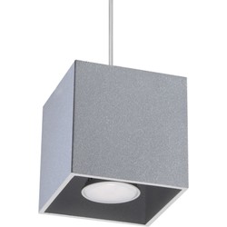 Hanglamp modern quad grijs