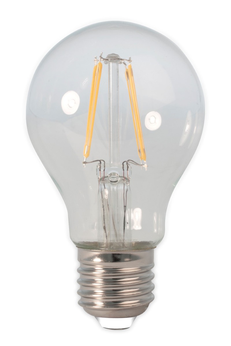 3 stuks - LED volglas Filament Standaardlamp 240V 7W 810lm E27 A60, Helder 2700K CRI80 Dimbaar - Calex - 