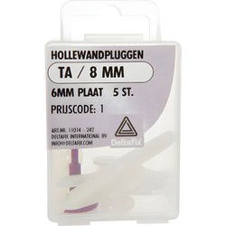 Hollewandplug tc/8mm 25st