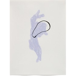 Kave Home - Inca vel wit en blauw papier 29,8 x 39,8 cm