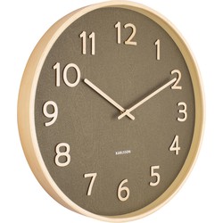 Wall Clock Pure Wood Grain