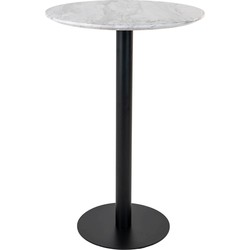 Bartafel Zwart/Wit - MDF - Ø70cm - Tafel Bolzano