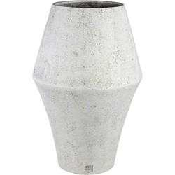 PTMD Bloempot Tink - 50x50x75 cm - Cement - Wit