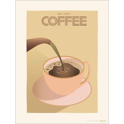 ViSSEVASSE But First Coffee - Poster - M