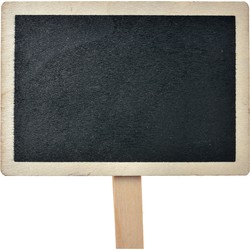 Clayre & Eef Krijtbord 8x2x8 cm Zwart Hout